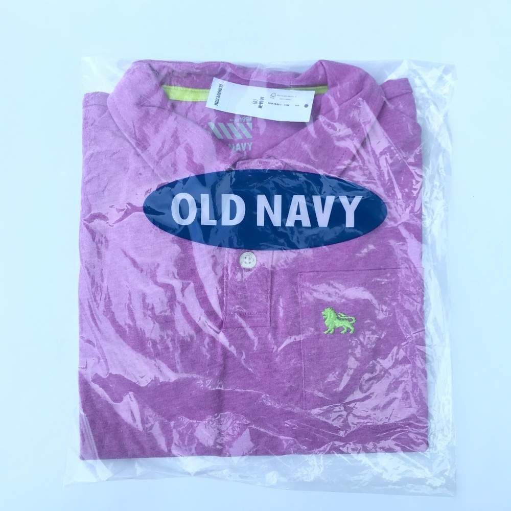Old Navy Boys Polo Posh Purple Medium (8)